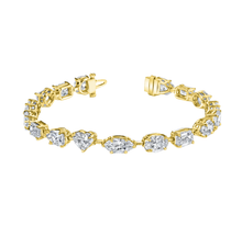 Load image into Gallery viewer, 9ct Multi-Shape Lab Grown Diamond Tennis Bracelet
