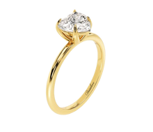 Load image into Gallery viewer, 1.5 CT Heart Lab Grown Diamond Solitaire Engagement Ring 14K
