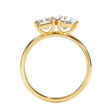 Load image into Gallery viewer, 2.5 CT Toi et Moi Lab Grown Diamond Solitaire Engagement Ring 14K
