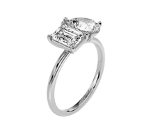 Load image into Gallery viewer, 2.5 CT Toi et Moi Lab Grown Diamond Solitaire Engagement Ring 14K
