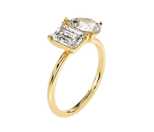 Load image into Gallery viewer, 2.5 CT Toi et Moi Lab Grown Diamond Solitaire Engagement Ring 14K
