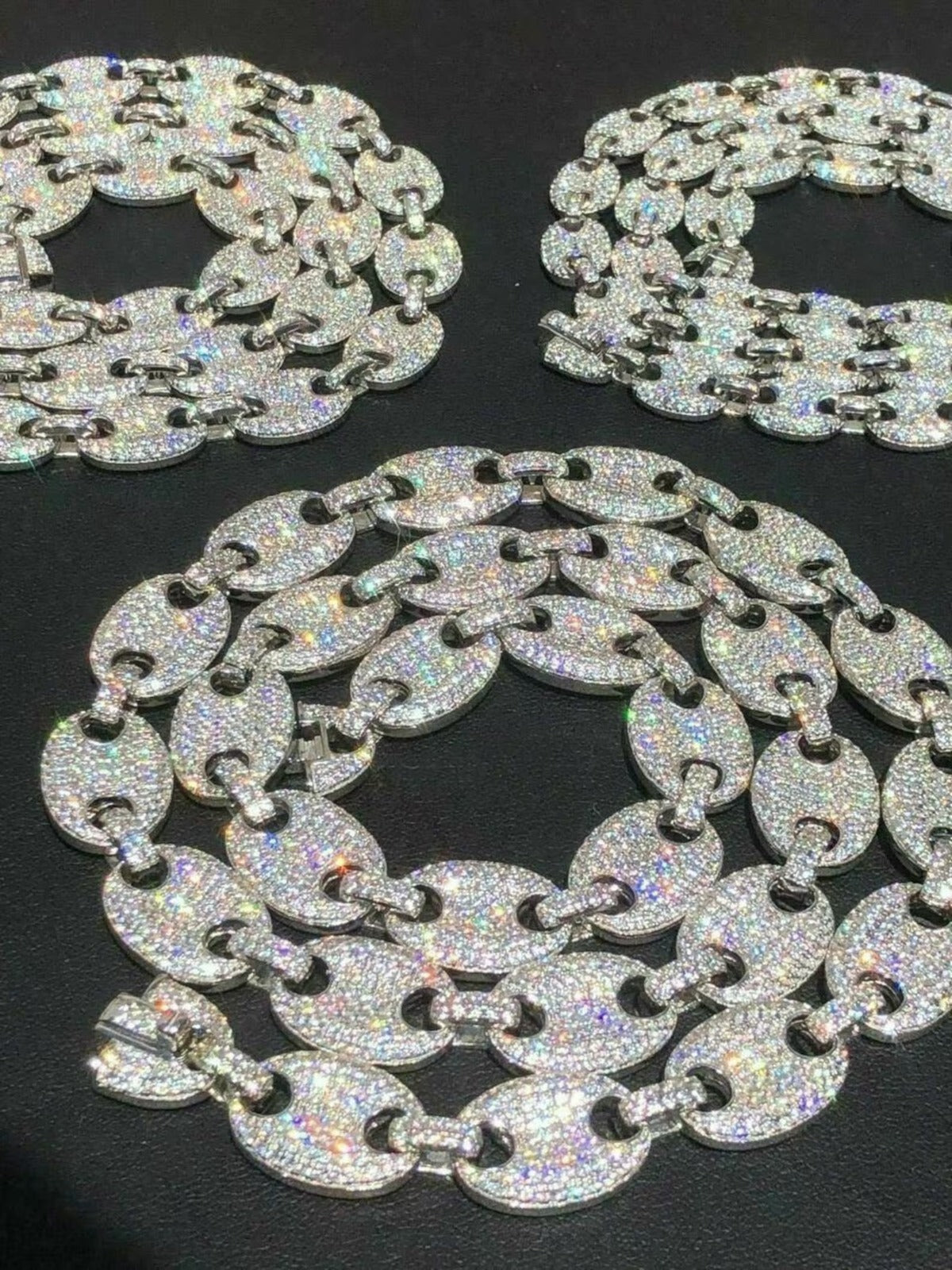 Silver gucci hot sale link chain