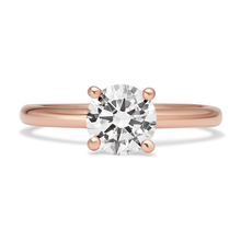 Load image into Gallery viewer, 1 CT Round Lab Grown Diamond Solitaire Engagement Ring 14K
